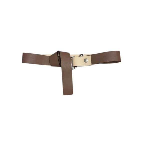 Peserico Made in Italy Leather Belt Brown Beige Two Tone main image 7